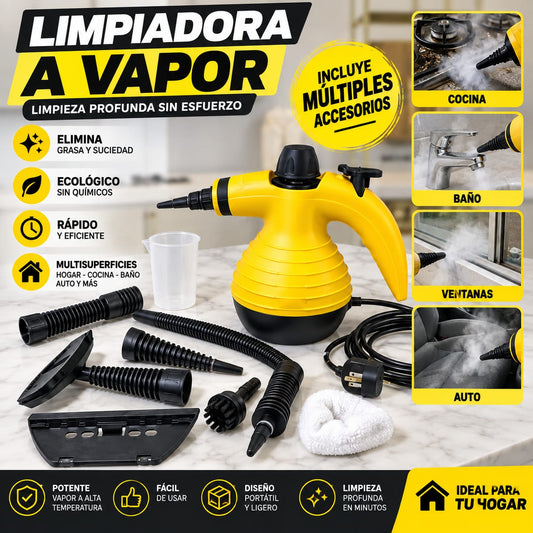 Limpiadora a vapor portátil