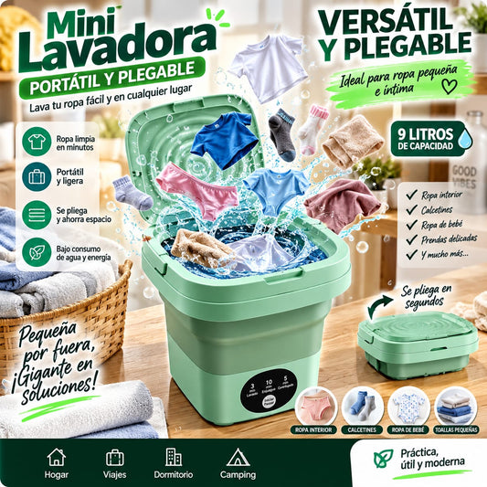 MINI LAVADORA PORTÁTIL  PLEGABLE